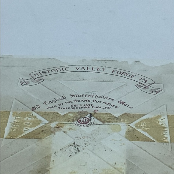 Washington’s Headquarters Valley Forge Trivet by Adam’s Potteries England - Picture 5 of 5